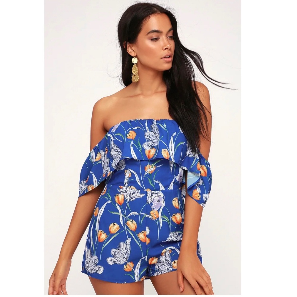 LULUS - Blue Romper